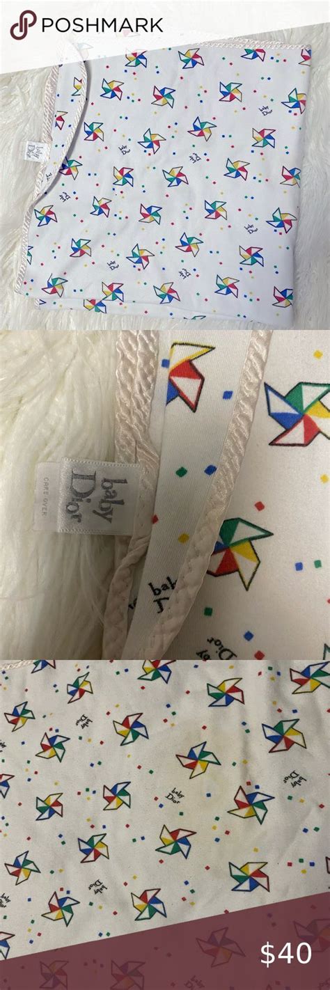 dior blanket|baby dior blanket vintage.